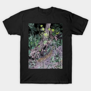 Pixel Pond Tree Roots T-Shirt